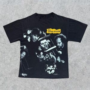 Vintage 90’s Three Stooges Tv Show Promo AOP T Shirt